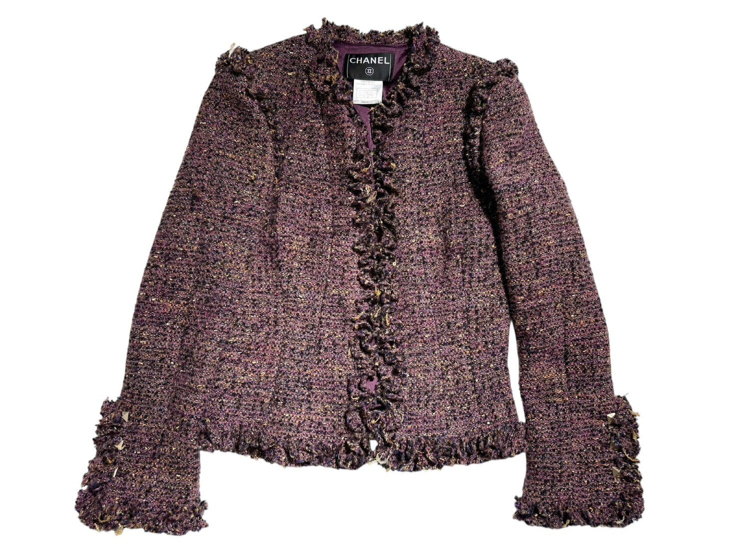 CHANEL Tweed Set 03A Size 42 Other Apparel