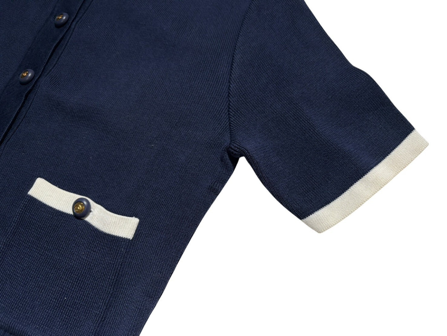CHANEL Cardigan 1994 Vintage Coco Button Size 40 Tops