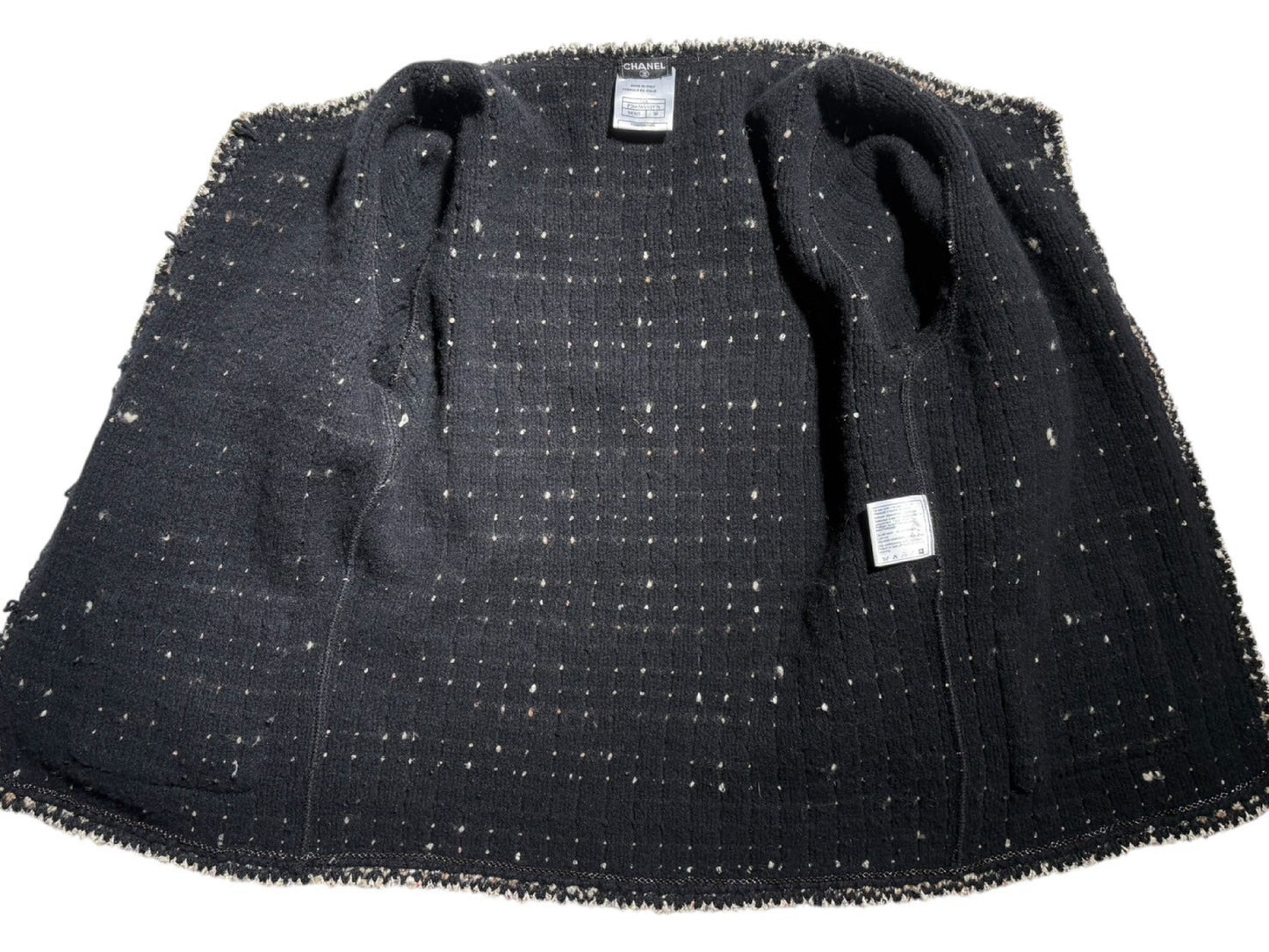 CHANEL No-Collar Jacket Coco Button 05A Size 38 Jacket