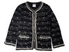 CHANEL No-Collar Jacket Coco Button 05A Size 38 Jacket