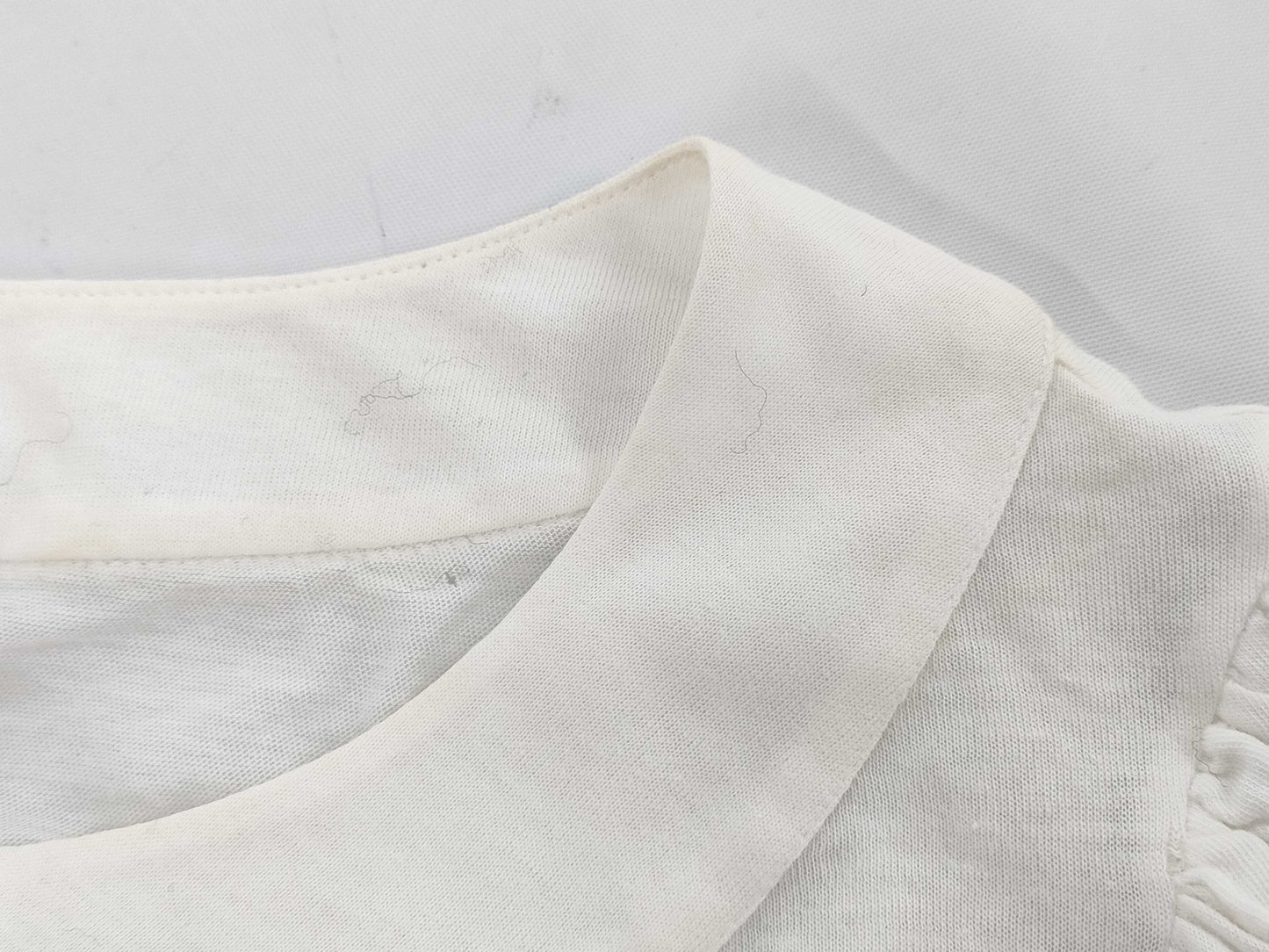 CHANEL Chanel Blouse with Ruffles and Coco Buttons, Size 34, Tops