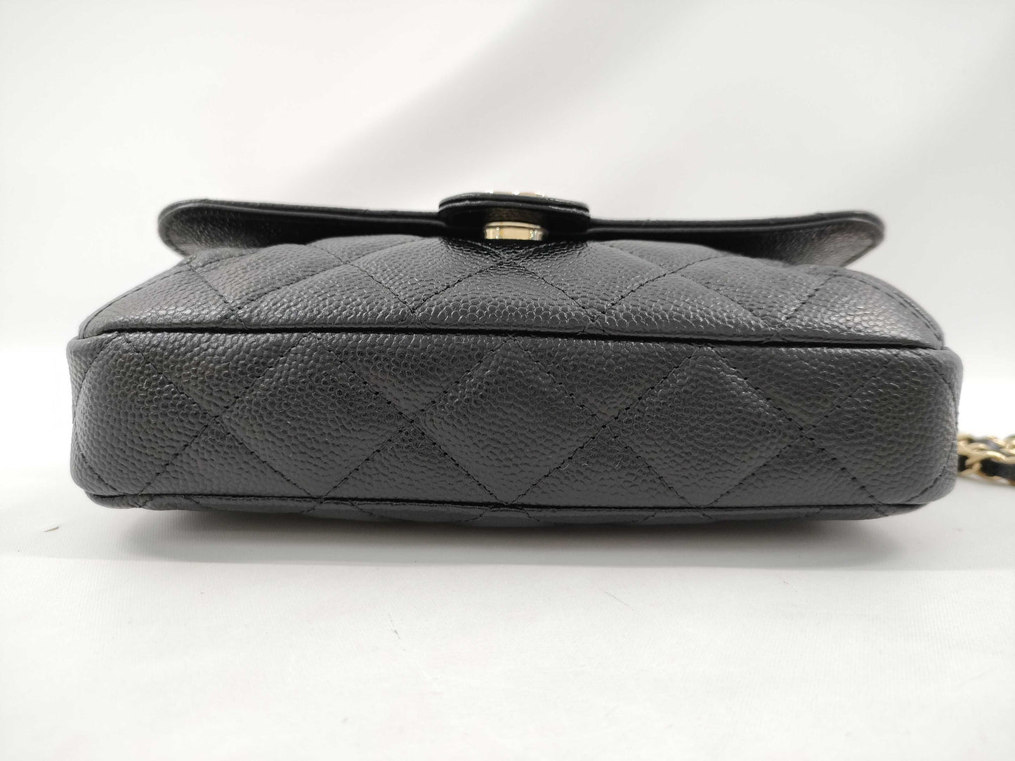 CHANEL Matelasse Caviar Skin Shoulder Bag, Black