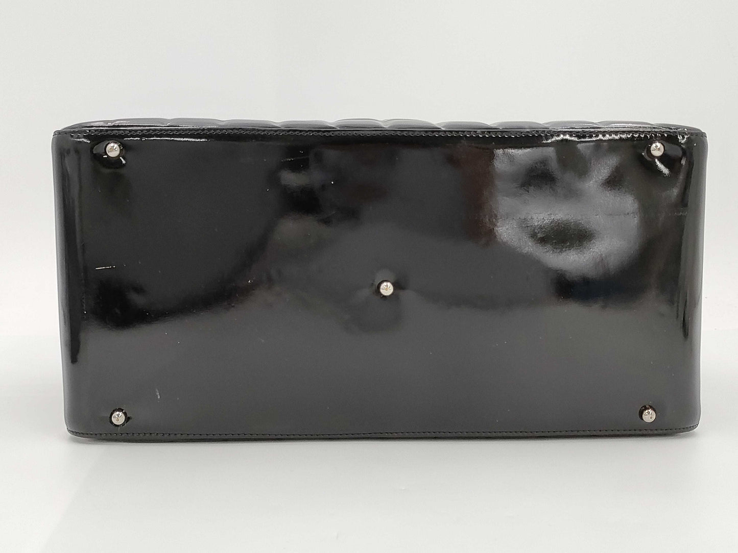 CHANEL Chocolate Bar Patent Handbag