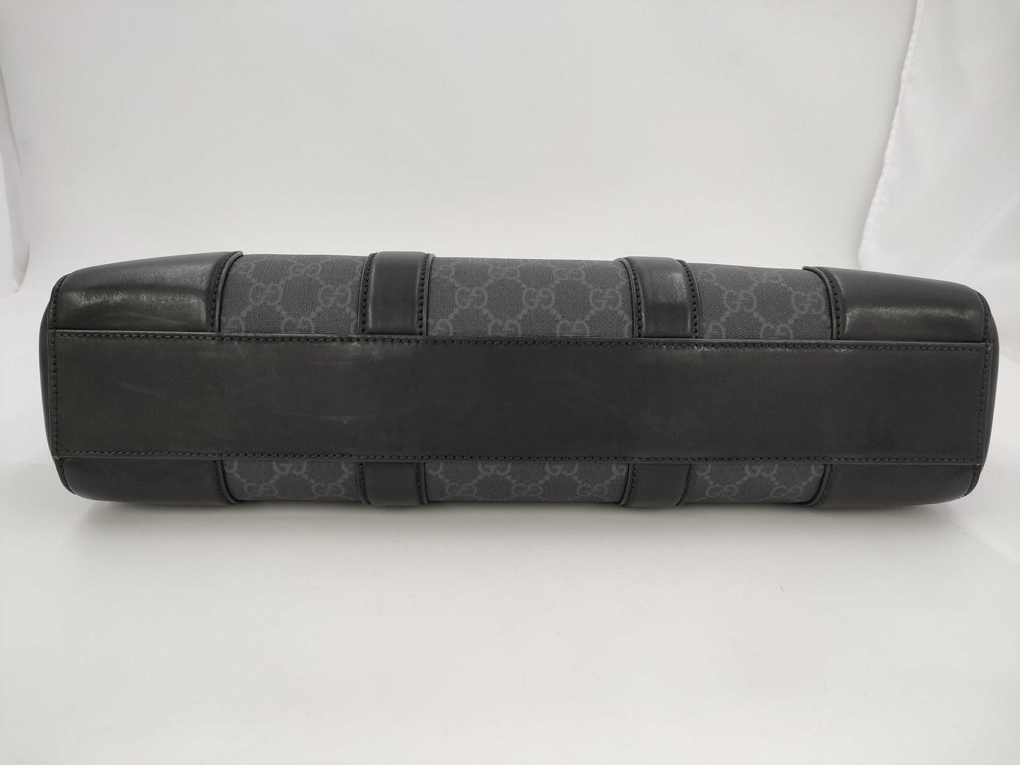 GUCCI GG Supreme Briefcase PVC/Leather Business Bag