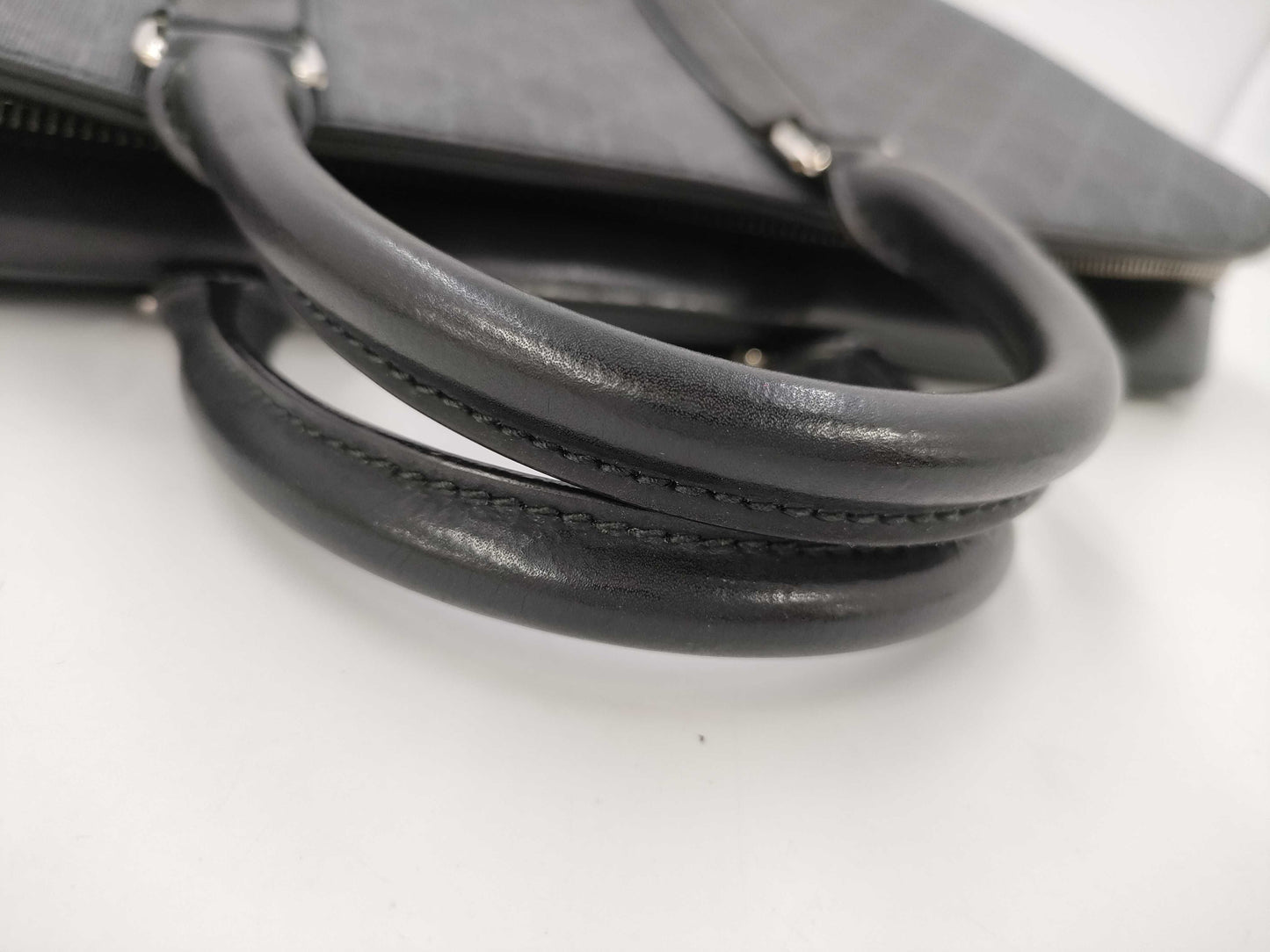 GUCCI GG Supreme Briefcase PVC/Leather Business Bag
