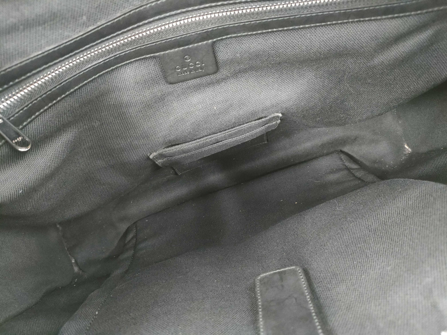 GUCCI GG Supreme Briefcase PVC/Leather Business Bag