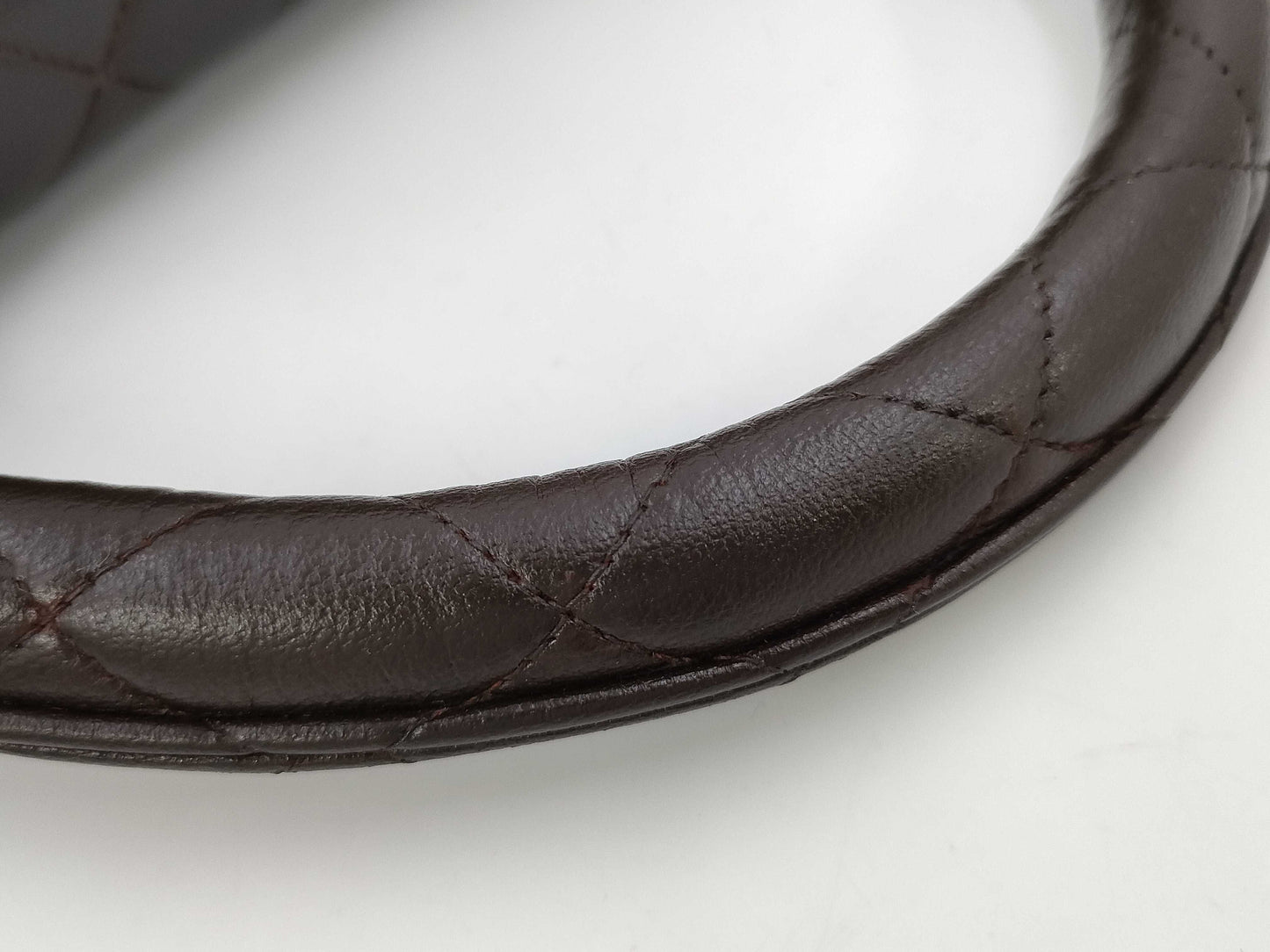 CHANEL Matelasse Lambskin Handbag, Dark Brown, No. 3