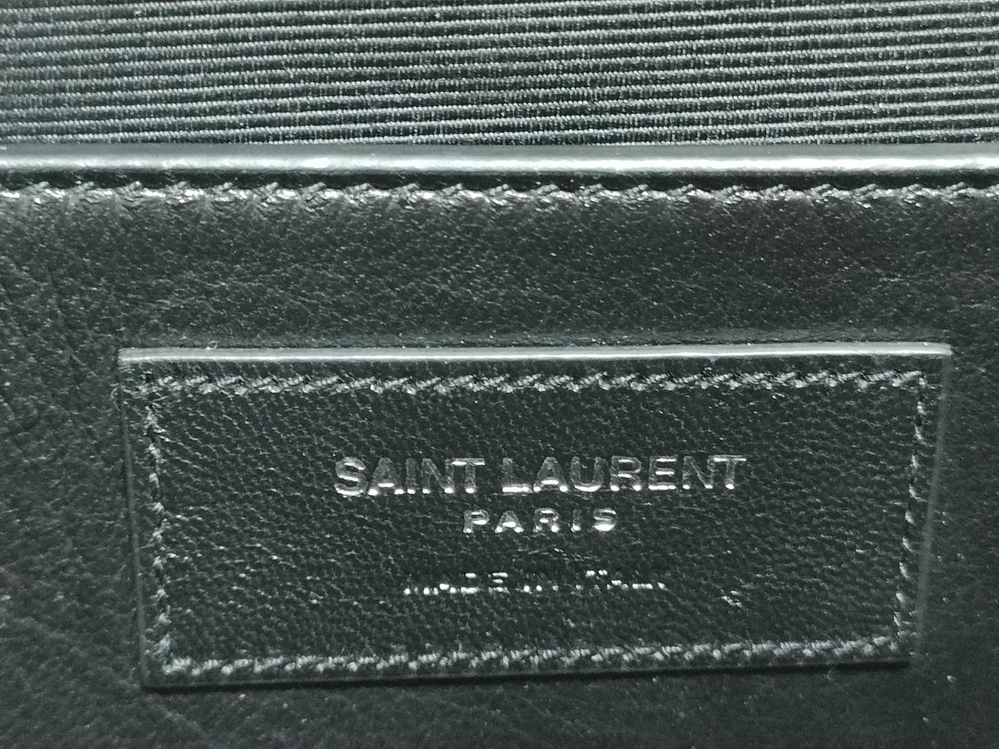 SAINT LAURENT Yves Saint Laurent Medium Tassel Kate Shoulder Bag in Peach Crocodile-Embossed Leather and Silver