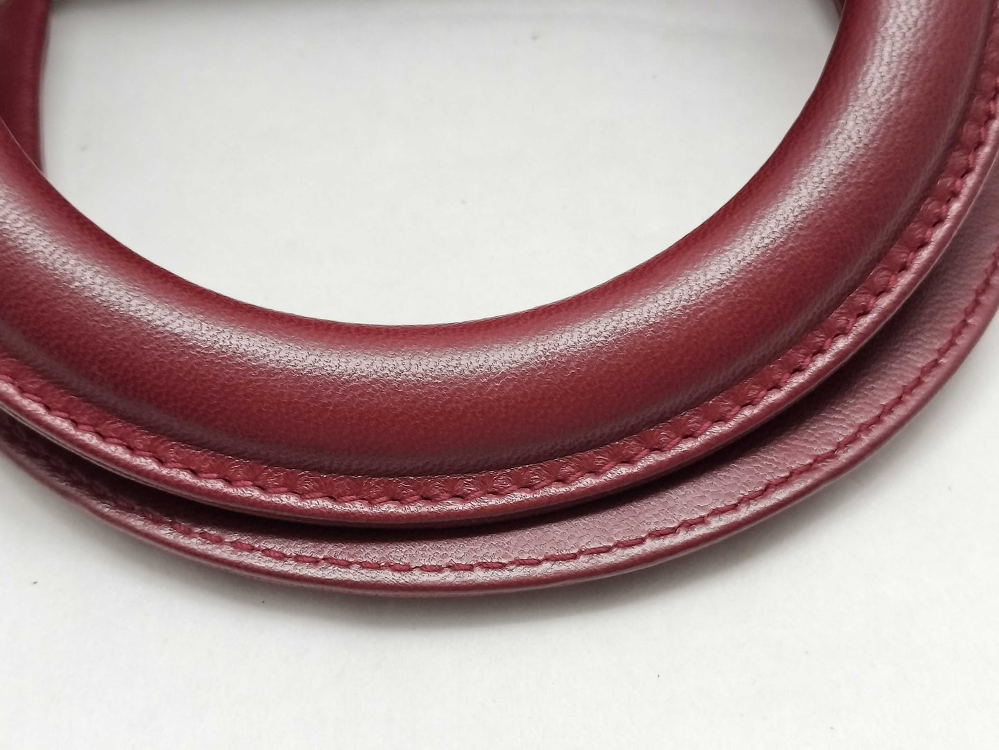 Dior Lady Dior Medium Zip Maroon Cannage Lambskin Leather Silver Handbag 96-MA-1060