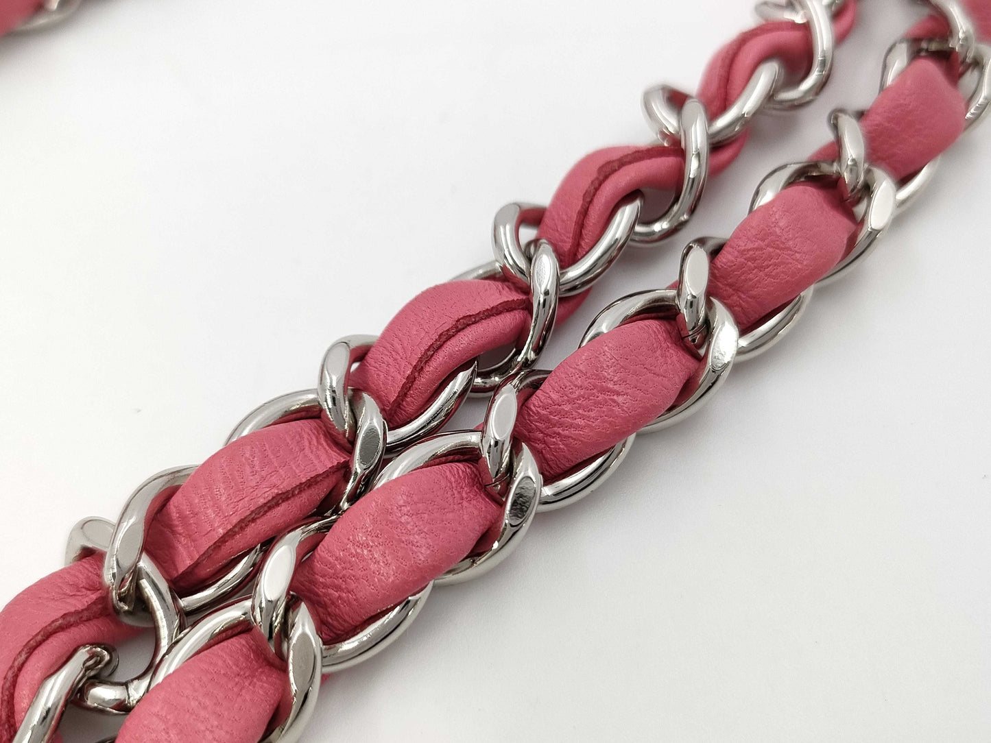 CHANEL Mini Square Classic Single Flap Shoulder Bag in Pink Quilted Lambskin Leather with Silver Hardware, 29027049