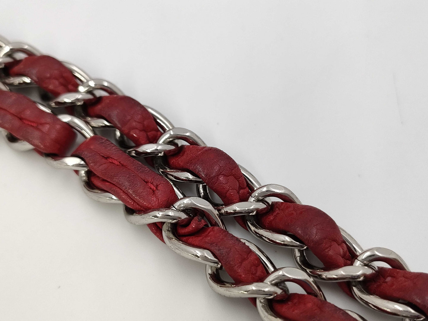 CHANEL CC Frame Chain Tote in Red Quilted Soft Caviar Leather with Silver Hardware, Item Number 17571728