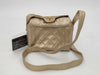 CHANEL Chanel Mini Top CC Turnlock Crossbody Shoulder Bag in Gold Quilted Lambskin Leather with Gold Hardware, 2319825
