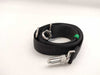 LOUIS VUITTON Louis Vuitton Signature Adjustable Strap, Black/Green, Silver Hardware, 95*4.5*0.5cm Strap