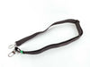 LOUIS VUITTON Louis Vuitton Signature Adjustable Strap Black/Green Silver Hardware 95*4.5*.05cm Other Accessories