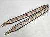LOUIS VUITTON Signature Strap, Beige/Black/Pink, Signature Canvas, Gold Hardware, 95*4.5*.05cm Strap