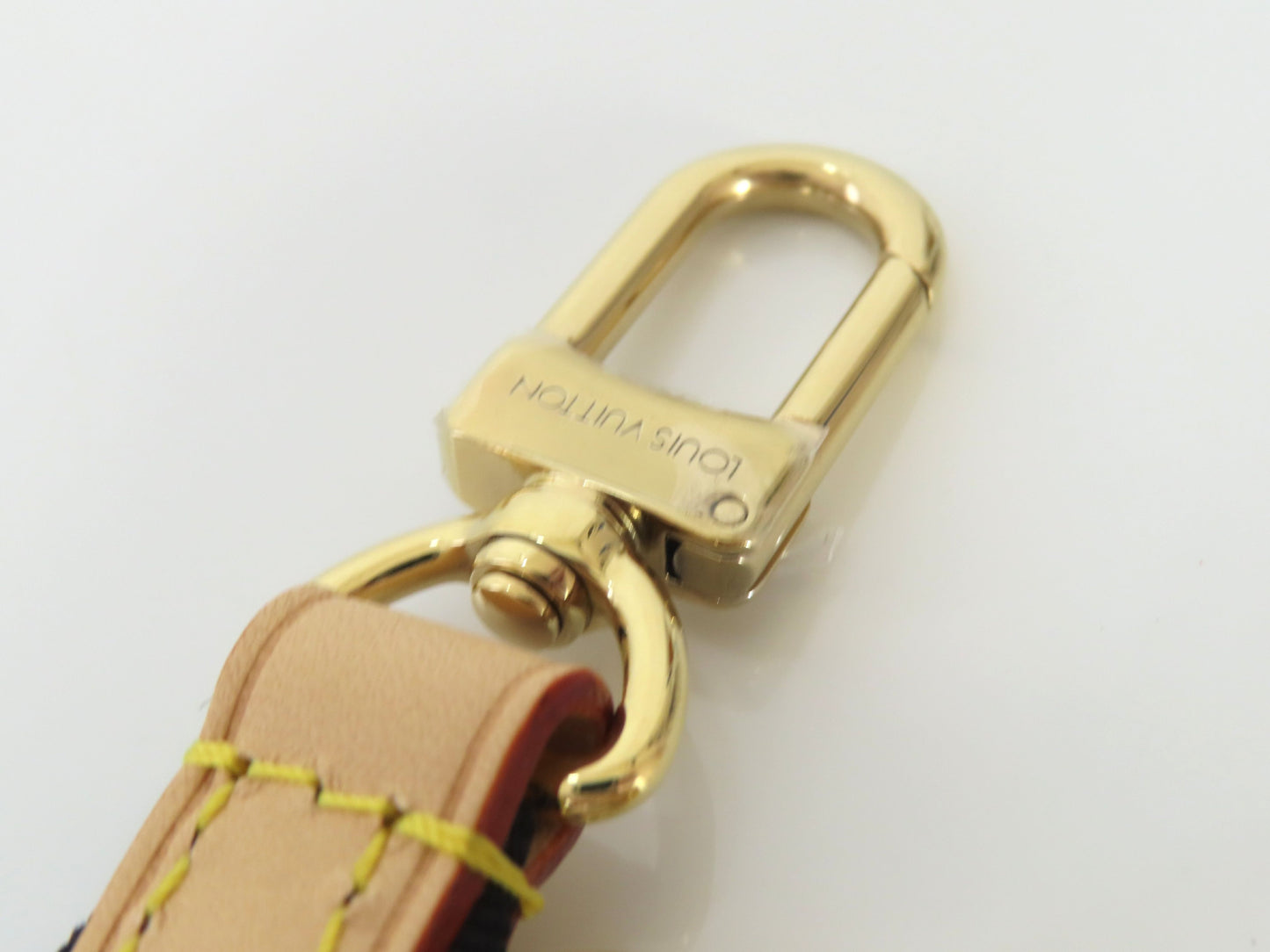 LOUIS VUITTON Signature Strap, Beige/Black/Pink, Signature Canvas, Gold Hardware, 95*4.5*.05cm Strap