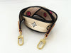 LOUIS VUITTON Signature Strap, Beige/Black/Pink, Signature Canvas, Gold Hardware, 95*4.5*.05cm Strap