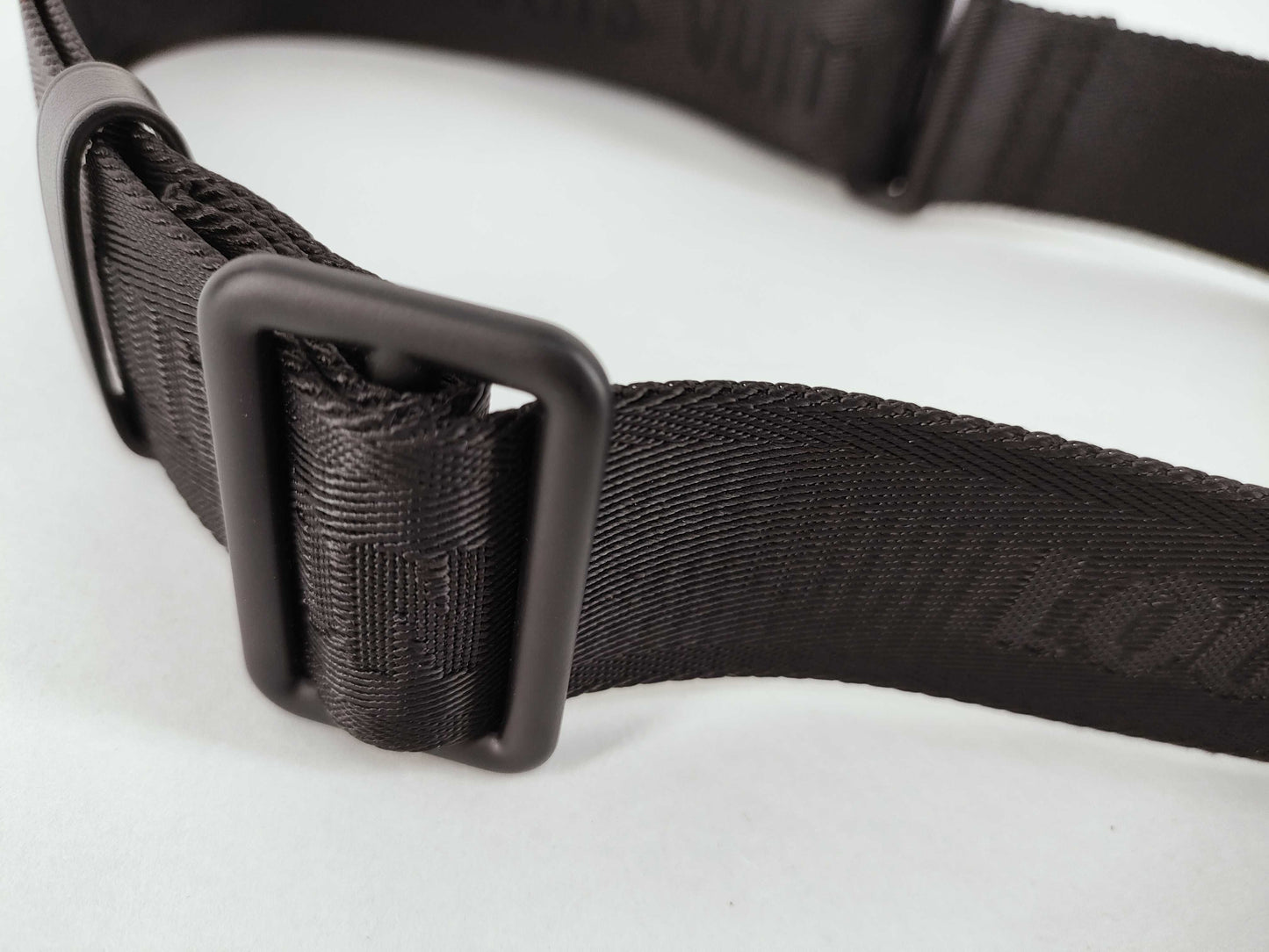 LOUIS VUITTON Louis Vuitton Signature Adjustable Strap Black with Black Hardware 95*4.5*.05cm Other Accessories