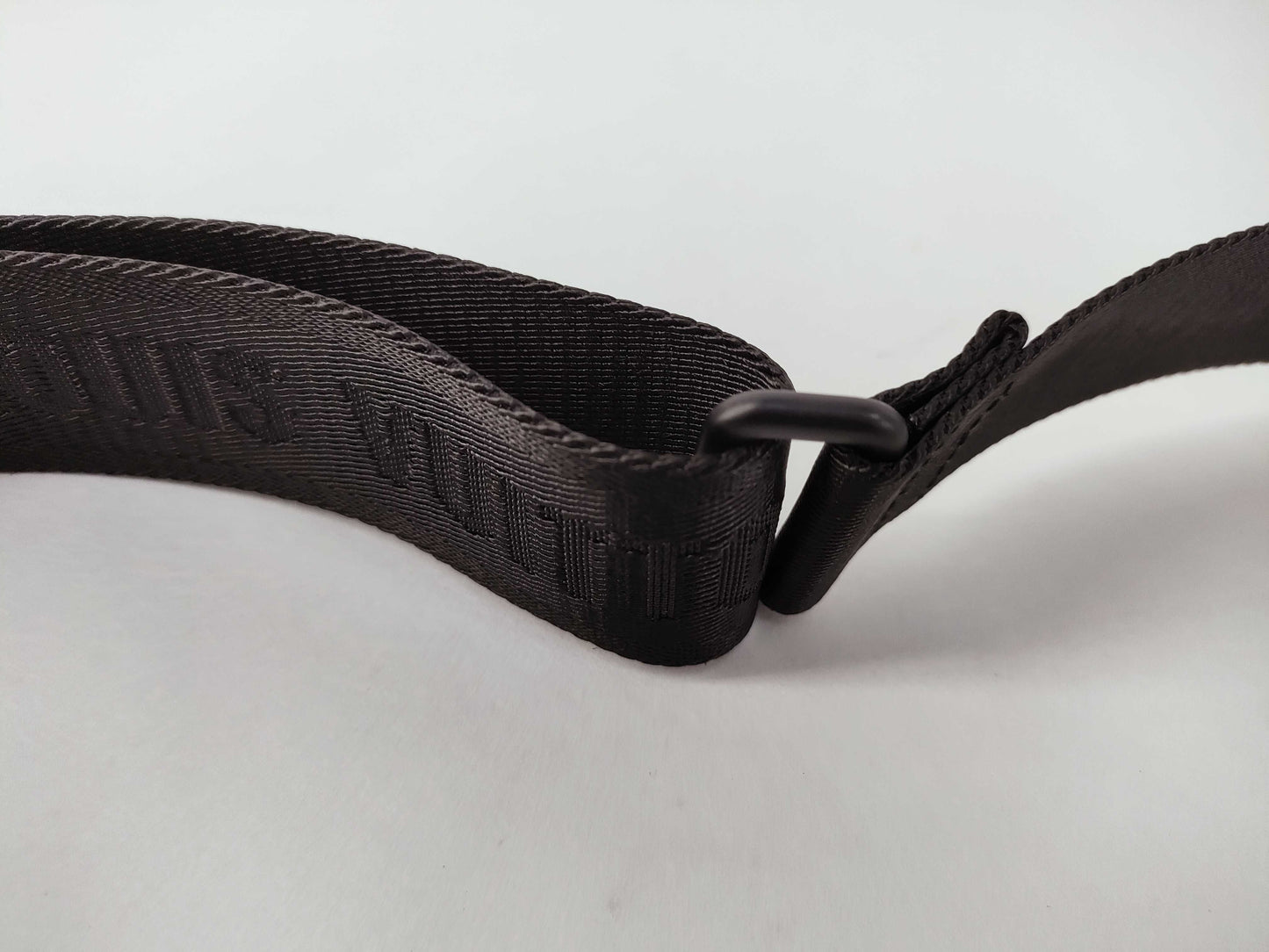 LOUIS VUITTON Louis Vuitton Signature Adjustable Strap Black with Black Hardware 95*4.5*.05cm Other Accessories
