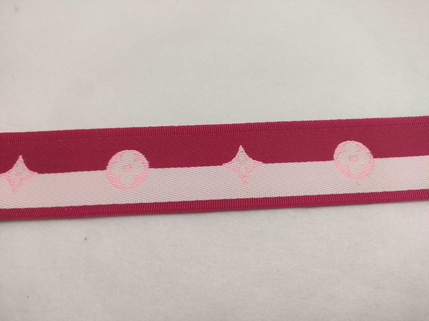 LOUIS VUITTON Louis Vuitton Signature Adjustable Strap, Pink/Beige Canvas, Gold Hardware, 95*4.5*0.5cm Strap