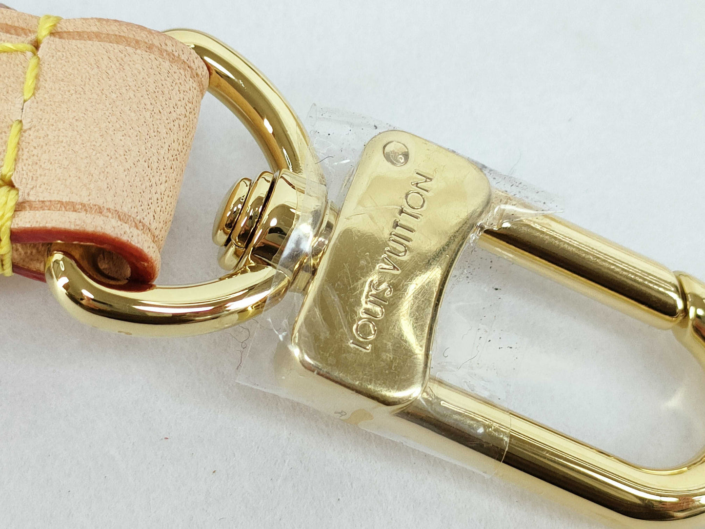 LOUIS VUITTON Signature Strap, Beige/Brown Canvas, Gold Hardware, 95*4.5*.05cm, Other Accessories