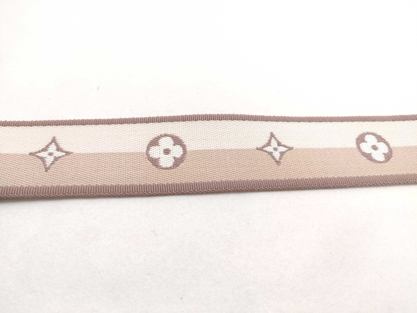 LOUIS VUITTON Signature Strap, Beige/Brown Canvas with Gold Hardware, 95*4.5*.05cm Strap