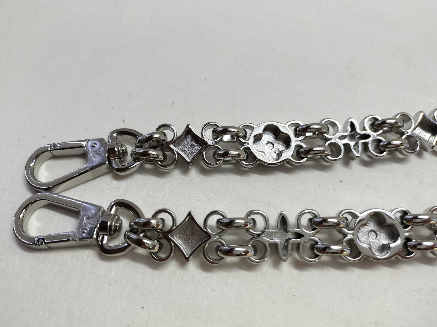 LOUIS VUITTON Monogram Chain Strap, Silver Hardware, 55*2*.05cm Strap