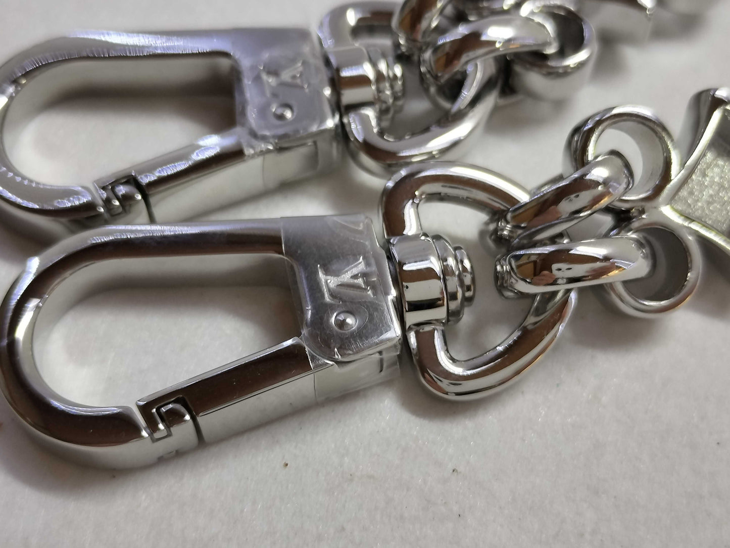 LOUIS VUITTON Monogram Chain Strap, Silver Hardware, 55*2*.05cm Strap