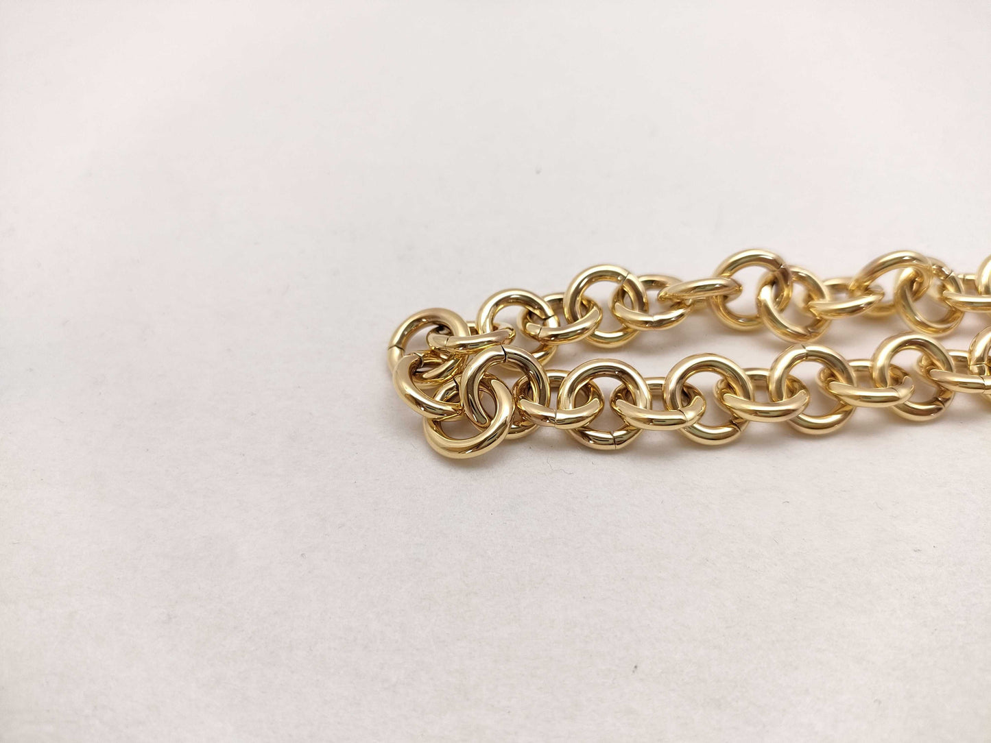 LOUIS VUITTON Gold Chain Strap with Gold Hardware, 55*1*1cm
