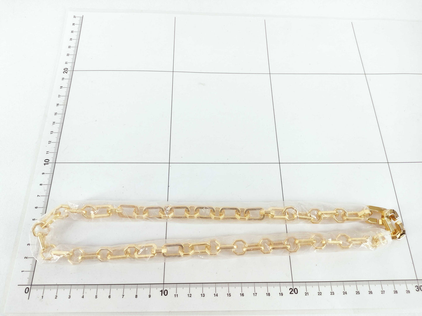 LOUIS VUITTON C Lock 'n Gold Chain Strap with Gold Hardware, 55*1*1cm Necklace