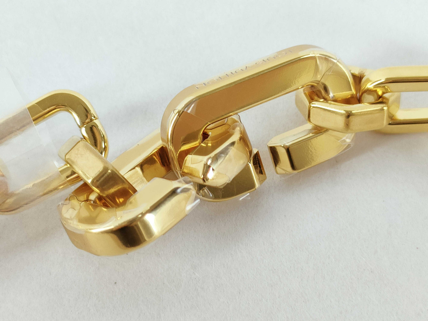 LOUIS VUITTON C Lock 'n Gold Chain Strap with Gold Hardware, 55*1*1cm Necklace