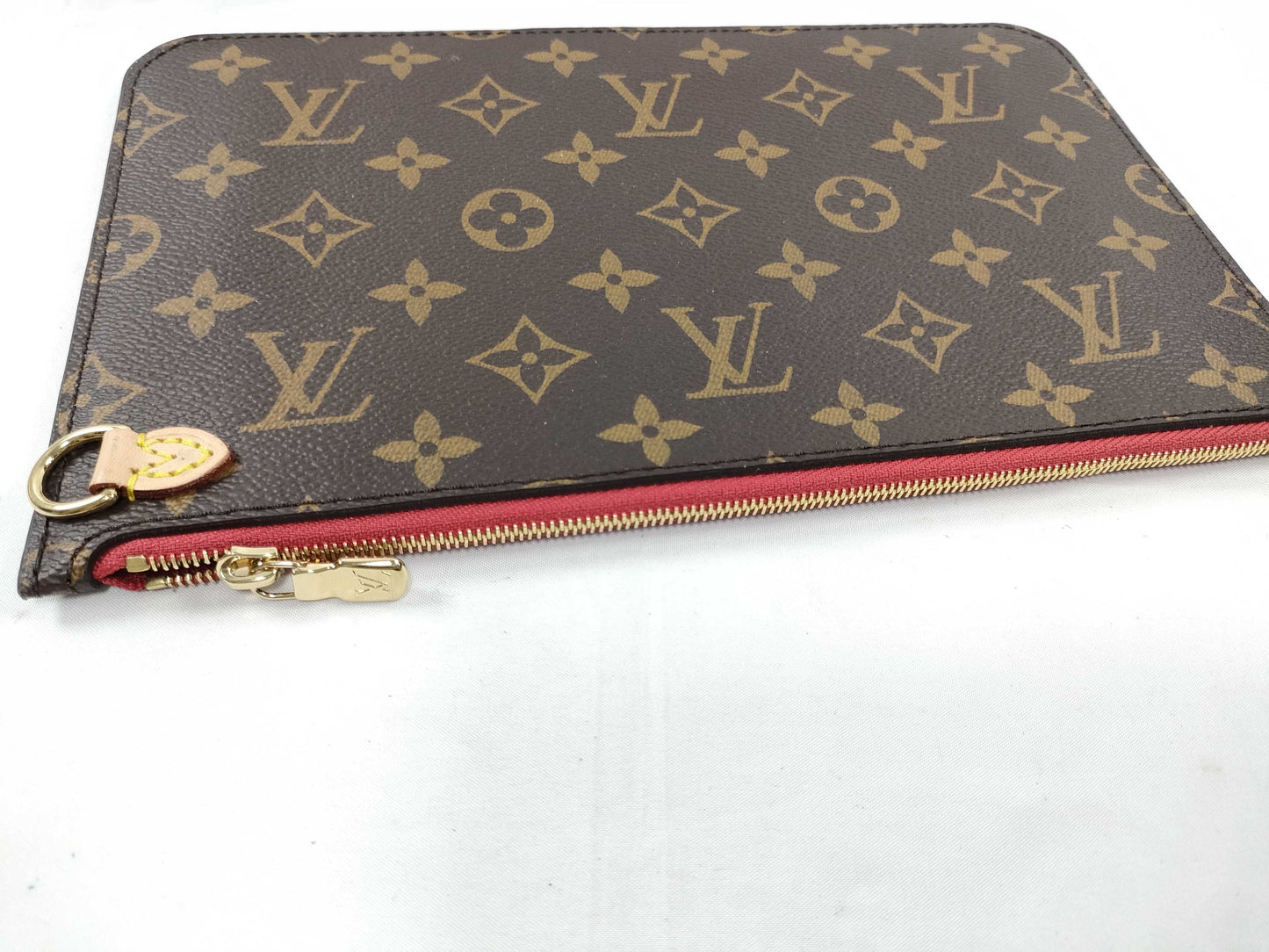 LOUIS VUITTON Monogram Louis Vuitton Neverfull Pouch / Brown Monogram Canvas / Gold Hardware Other Accessories