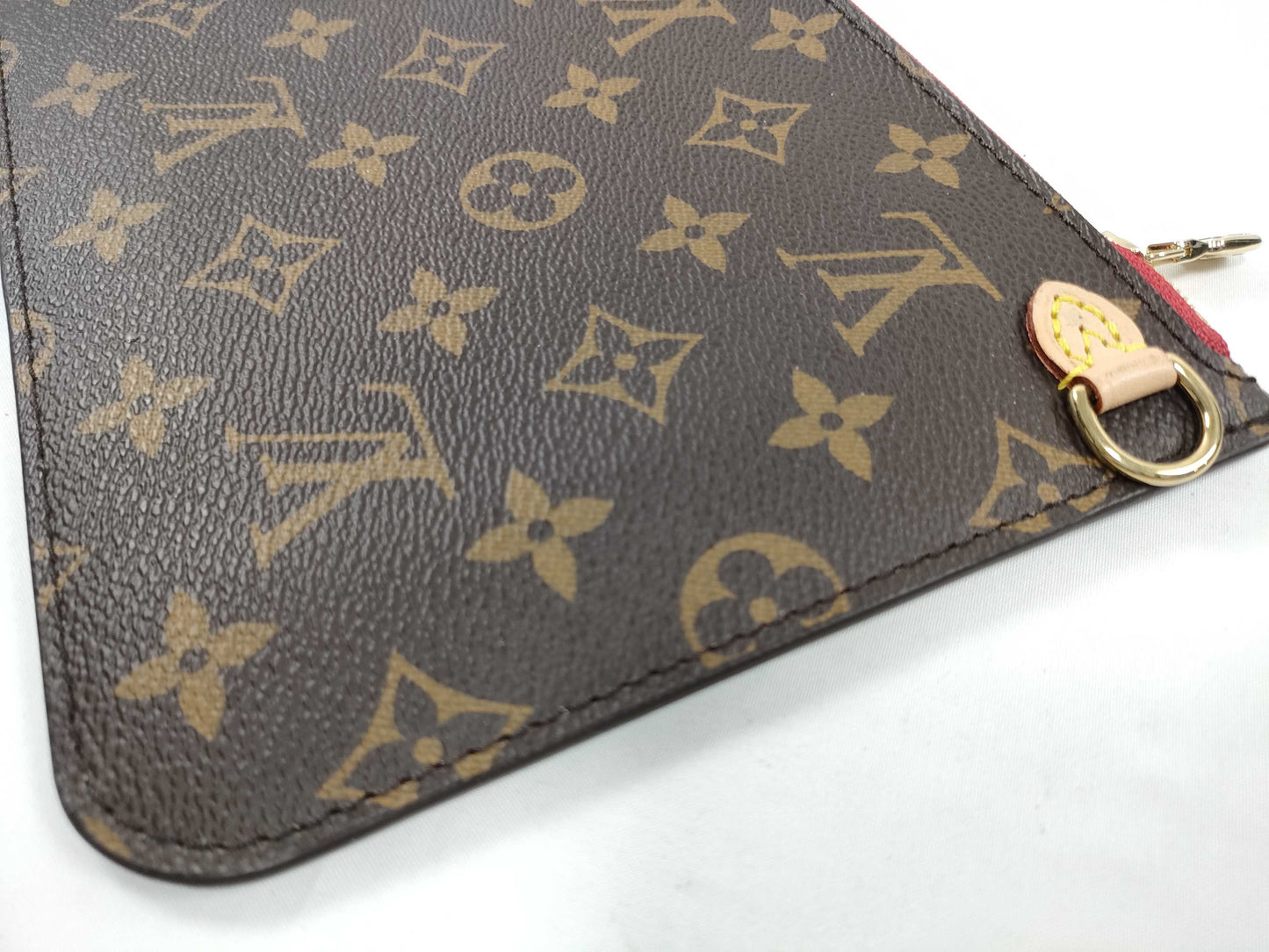 LOUIS VUITTON Monogram Louis Vuitton Neverfull Pouch / Brown Monogram Canvas / Gold Hardware Other Accessories
