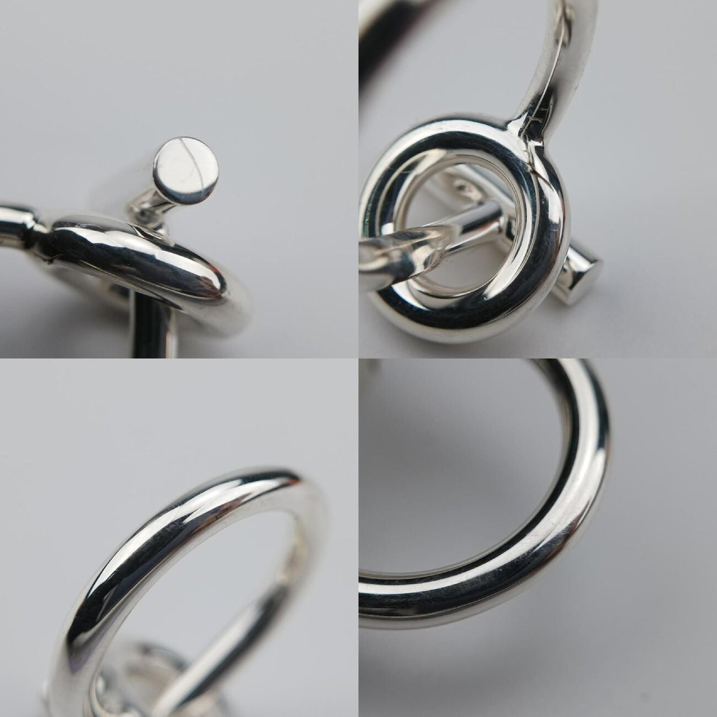 HERMES Echappé Silver Ag92522AB369895 Ring