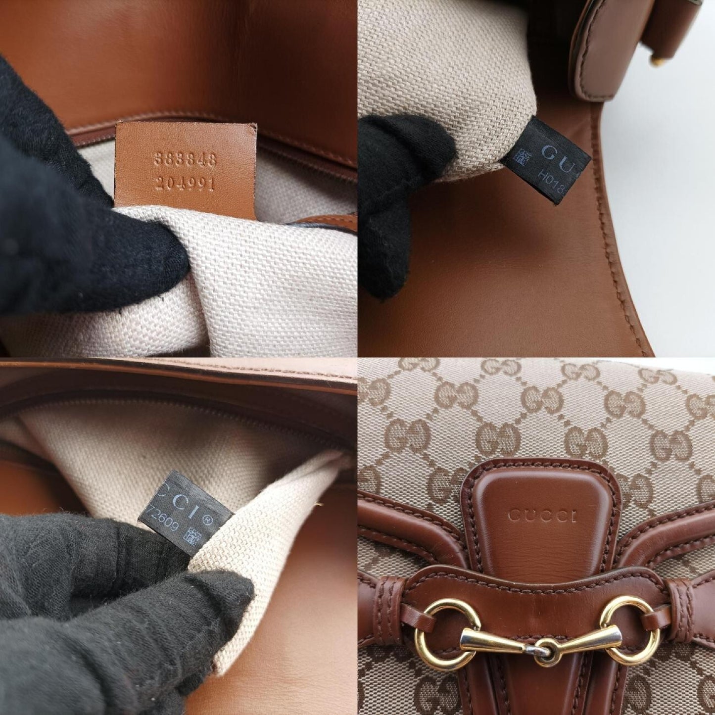 GUCCI Lady Web Multicolor Canvas and Leather Shoulder Bag 383848H018872609