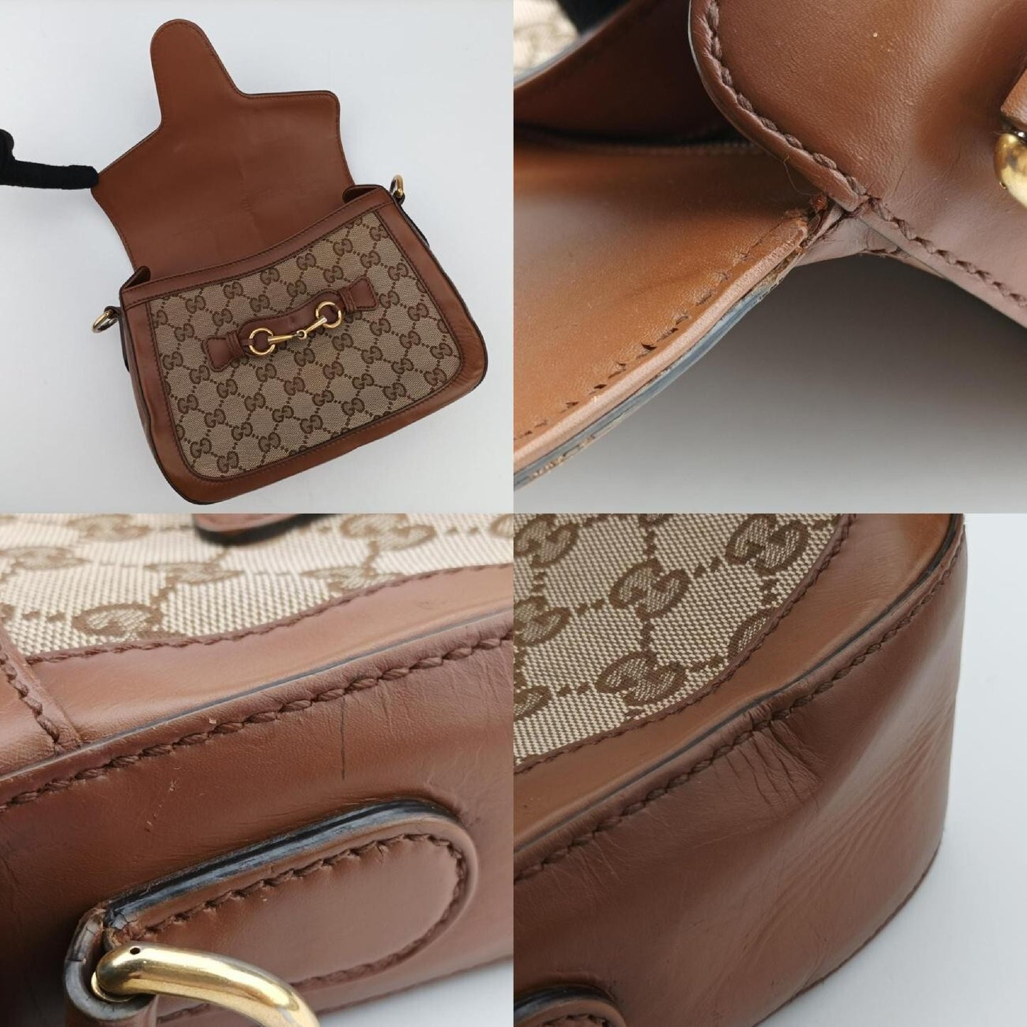 GUCCI Lady Web Multicolor Canvas and Leather Shoulder Bag 383848H018872609
