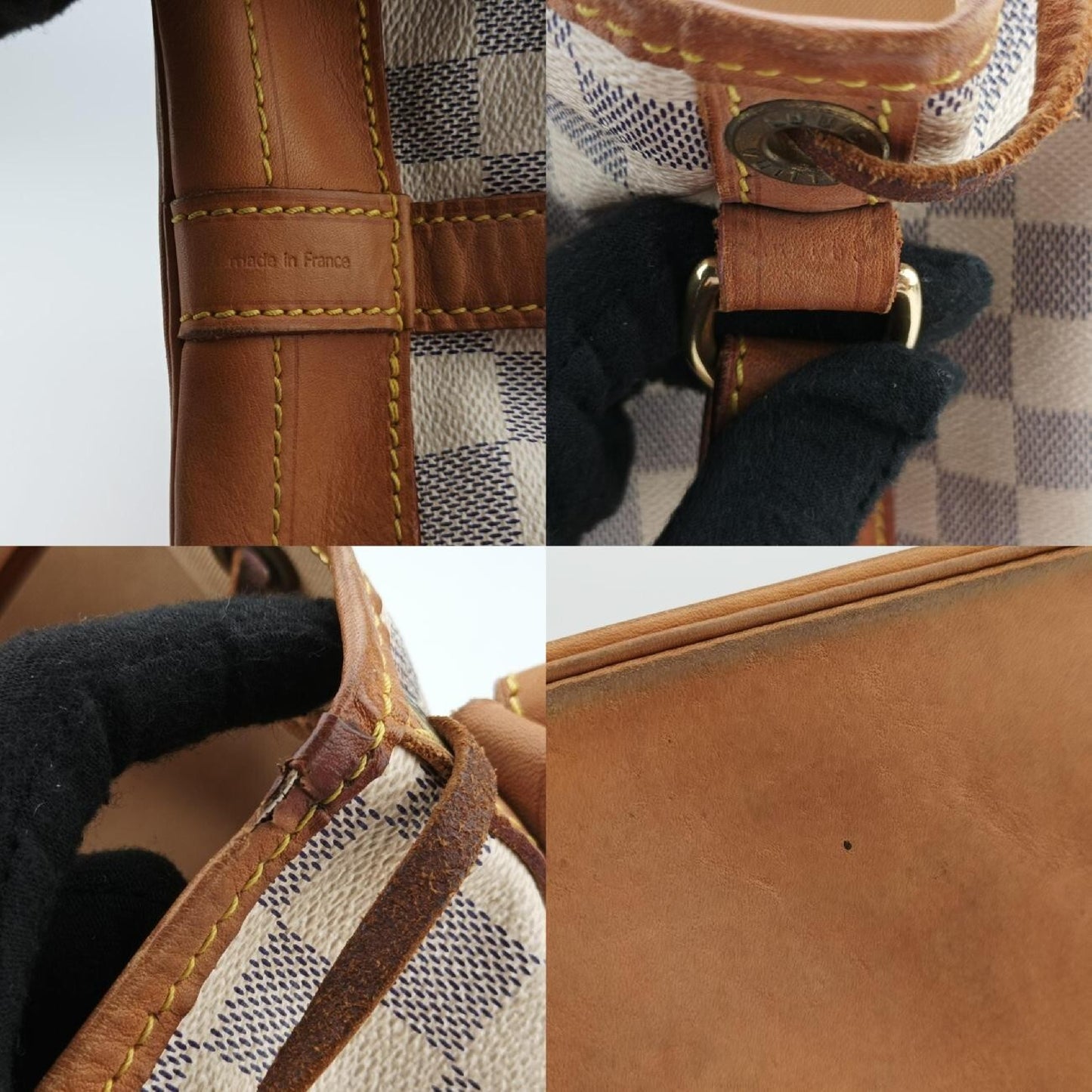 LOUIS VUITTON Noë Azur Damier Canvas N42222 Shoulder Bag, Unknown Production Number
