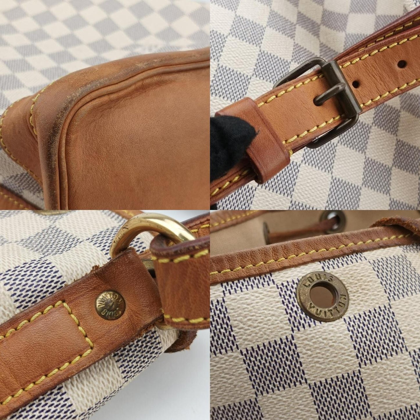 LOUIS VUITTON Noë Azur Damier Canvas N42222 Shoulder Bag, Unknown Production Number