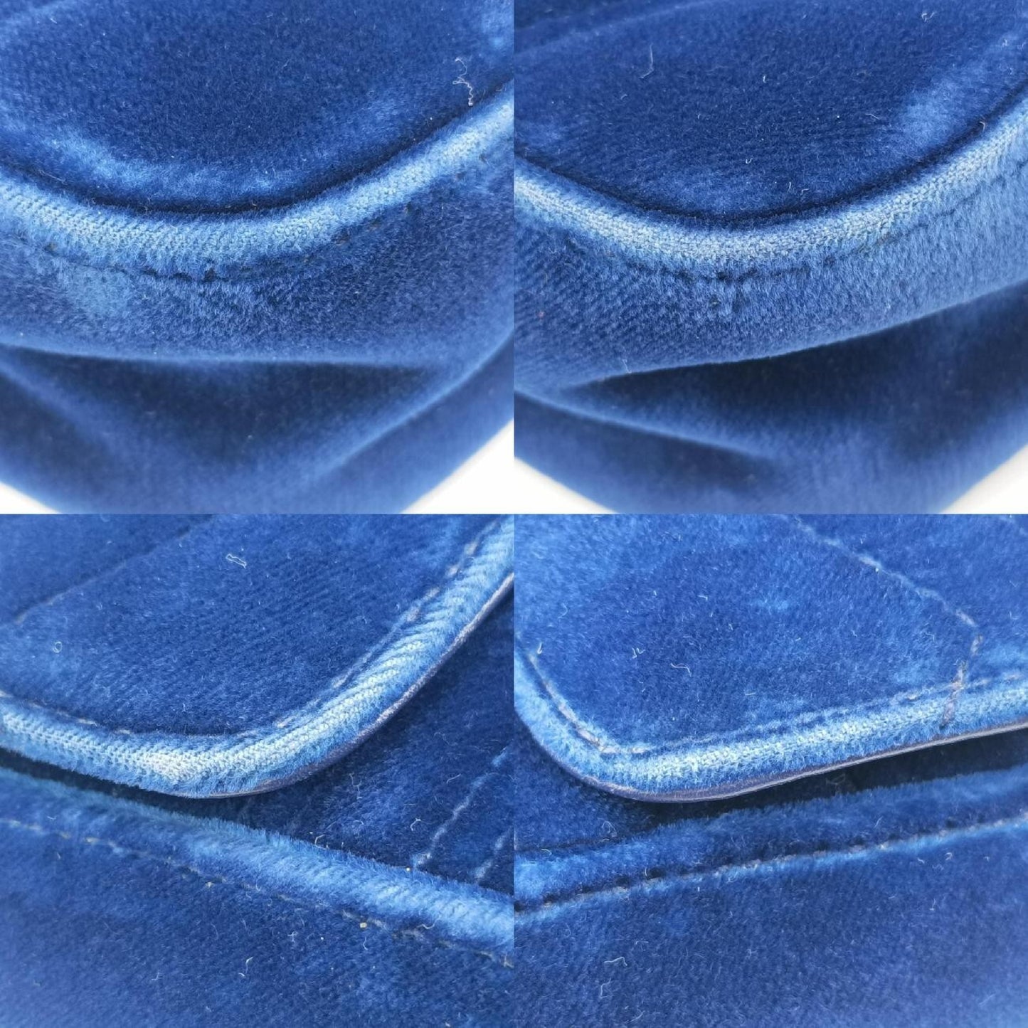 GUCCI GG Marmont Blue Velvet Shoulder Bag 443497A026082601