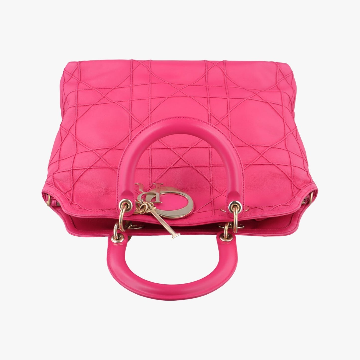 Dior Granville Rose Red Lambskin 12-MA-0153 Handbag