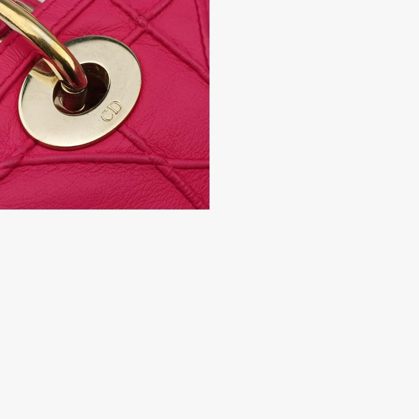 Dior Granville Rose Red Lambskin 12-MA-0153 Handbag