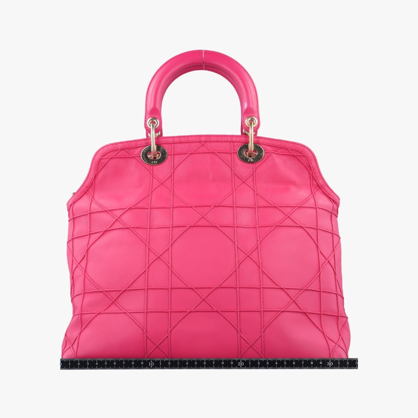 Dior Granville Rose Red Lambskin 12-MA-0153 Handbag