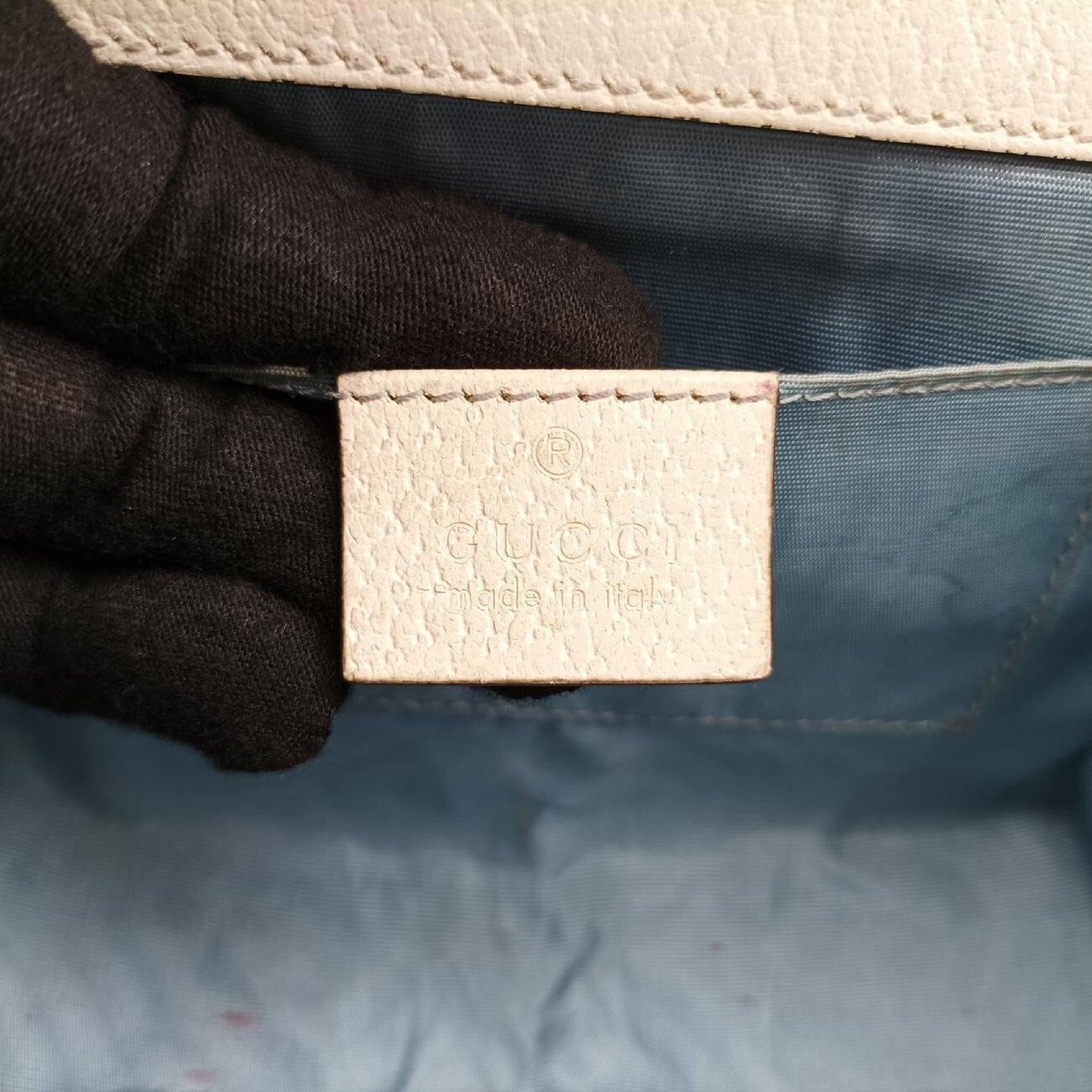 GUCCI Padlock White Leather Shoulder Bag 432182G031125514