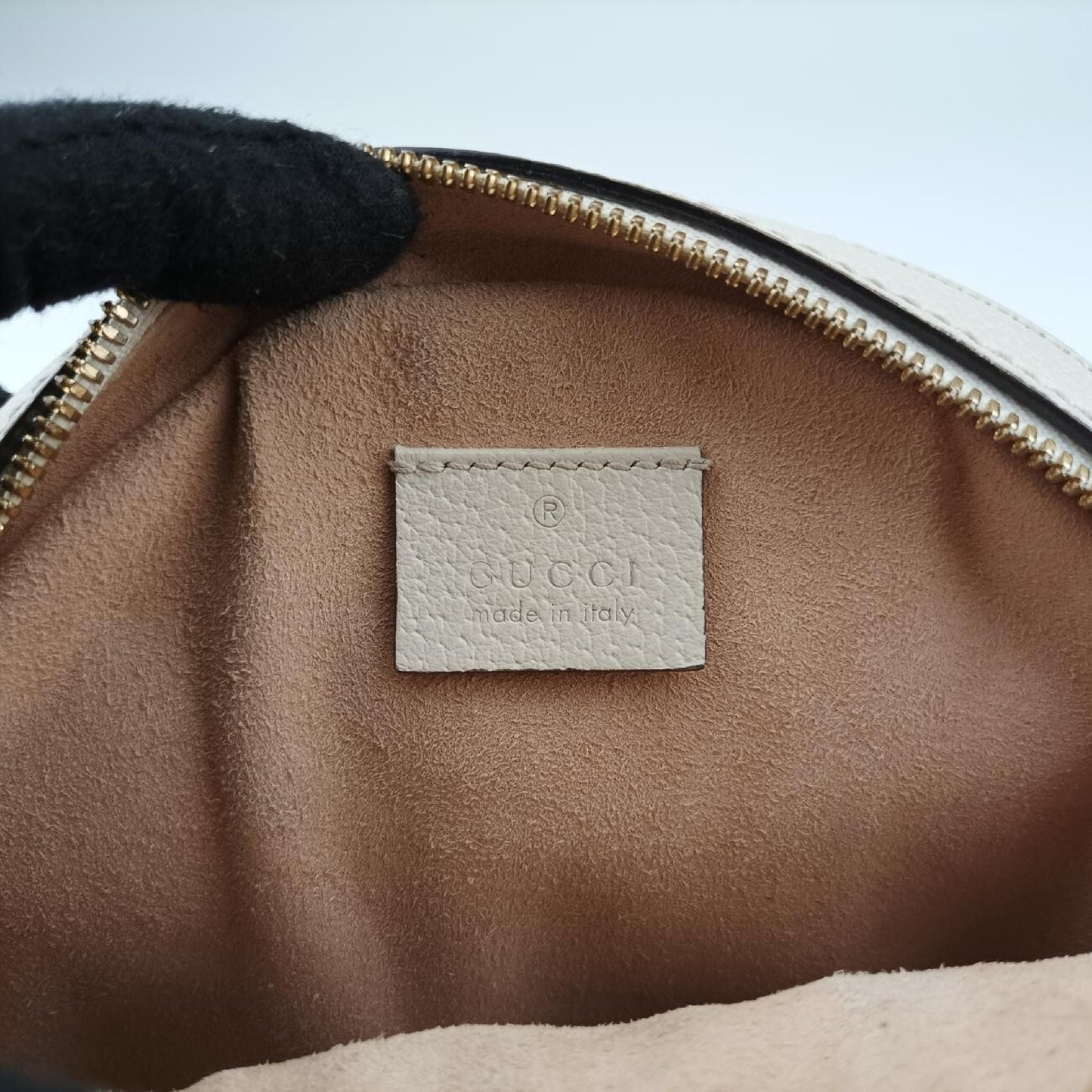 GUCCI Ophidia White Leather Shoulder Bag 550618G029699268