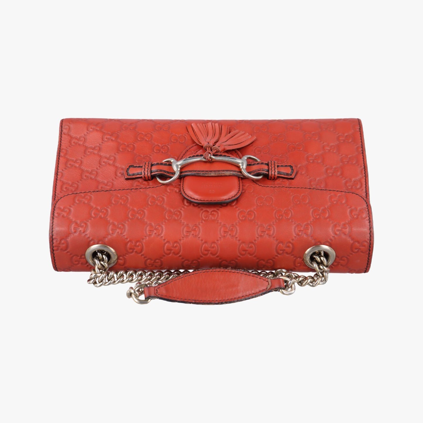 GUCCI Emily Orange Leather Shoulder Bag 295402H014759886