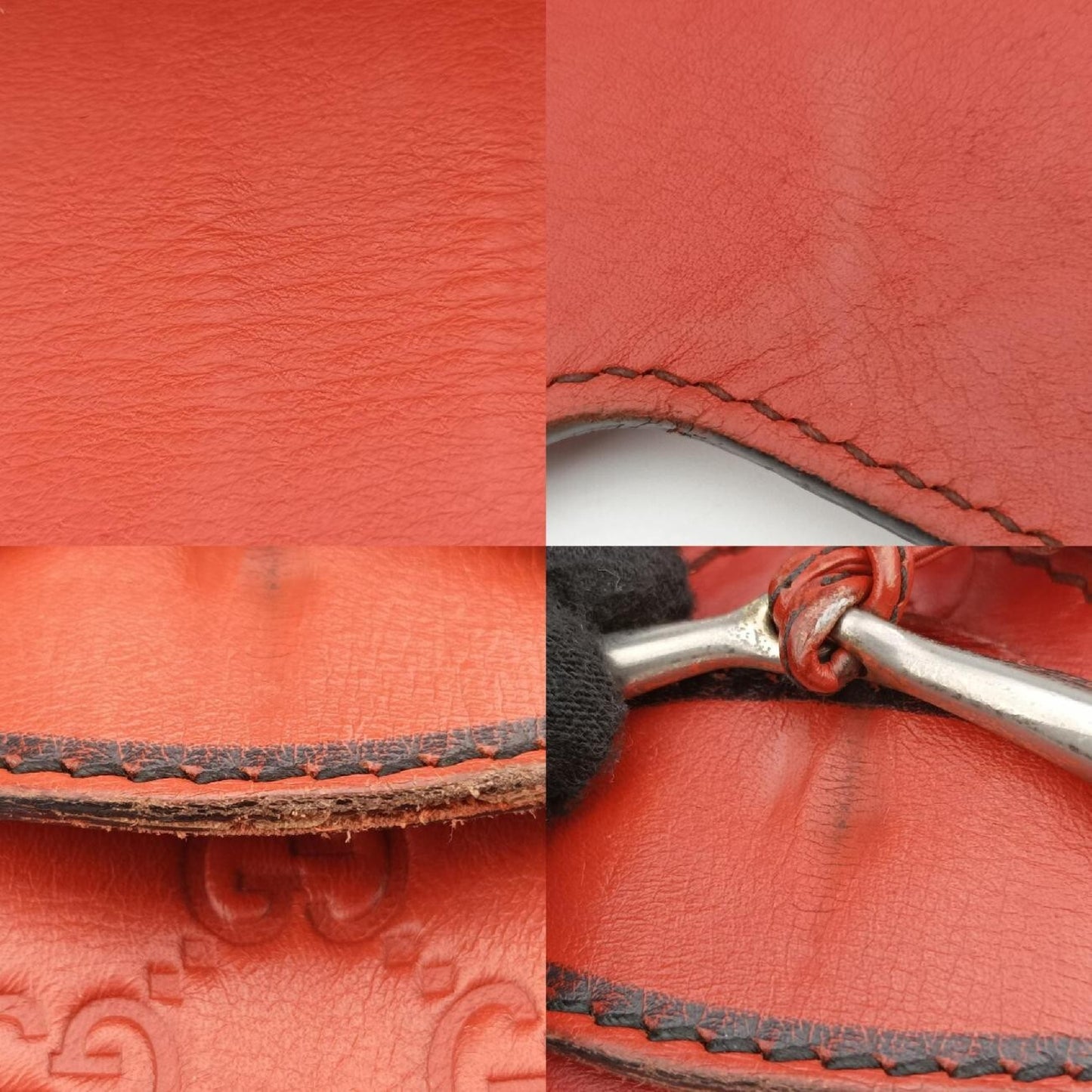 GUCCI Emily Orange Leather Shoulder Bag 295402H014759886