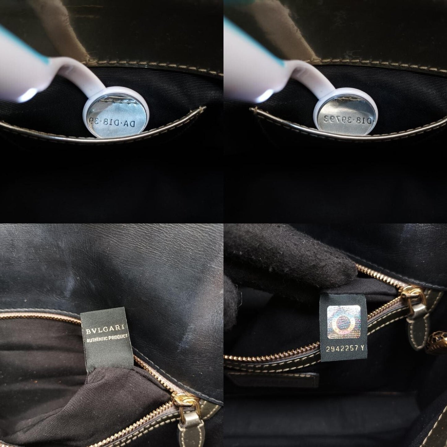 BVLGARI Serpenti Forever Silver Patent DA.D18.39793 Shoulder Bag