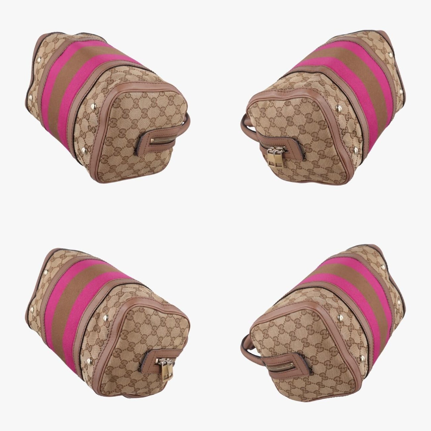 GUCCI Sherry Line Multicolor Leather and Canvas Shoulder Bag 269876G015261254