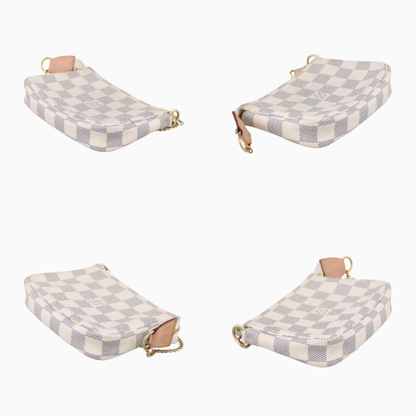 LOUIS VUITTON Mini Pochette Accessoires Azur Damier Canvas N58010SF3280 Handbag