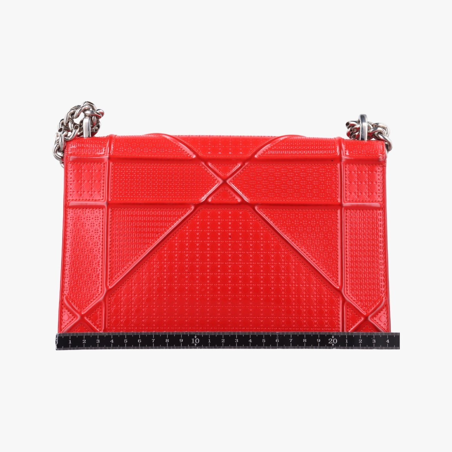 Dior Diorama Red Leather 09-BO-0126 Shoulder Bag